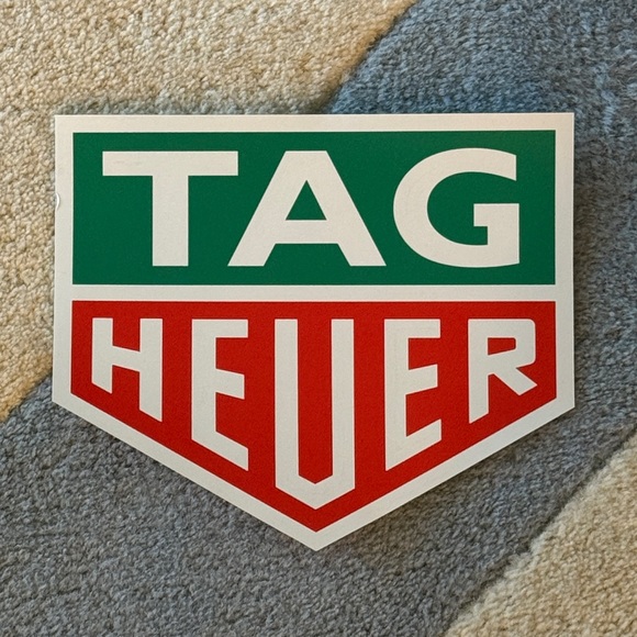 Tag Heuer Other - Tag Heuer Green and Red Logo Large Vintage Sticker